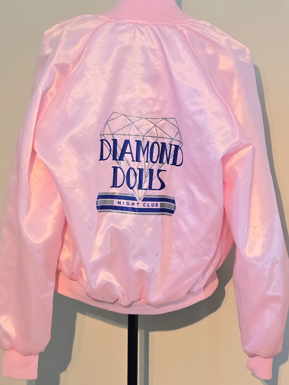 VTG 90s RARE Auburn Sportswear Satin Bomber Jacket Diamond Dolls Clearwater FL